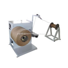 Paper rope rewinding machine